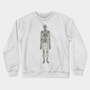 Spooky Skeleton Man - Vintage 1934 Illustration Crewneck Sweatshirt